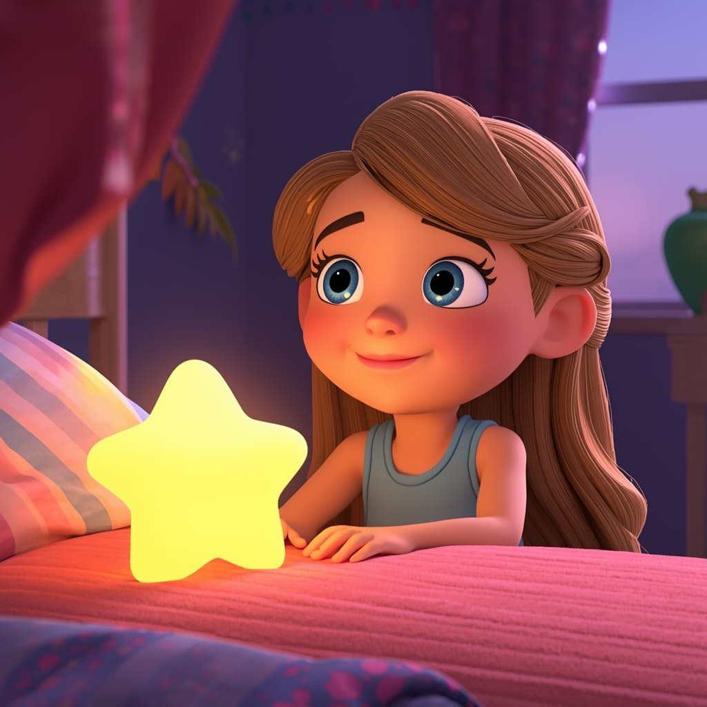 Laylay and the Sleepy Stars example illustration